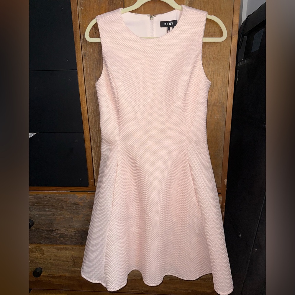 DKNY Pink A-Line Midi Dress for Weddings